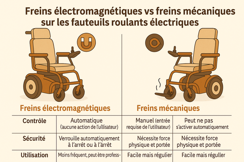 Freins électromagnétiques Vs Freins Mécaniques Sur Les Fauteuils Roulants électriques Quelles Différences